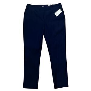 NWT Kim Rogers Millennium Tummy Control Straight Pull-On Navy Blue Pants 18W